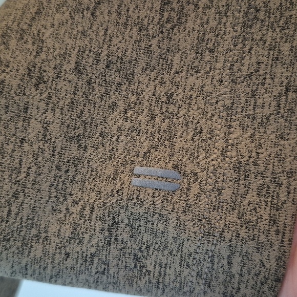 Nobull Womens Leggings 7/8 Inseam Space Dye Beige Black Workout Gym Large - Picture 6 of 8